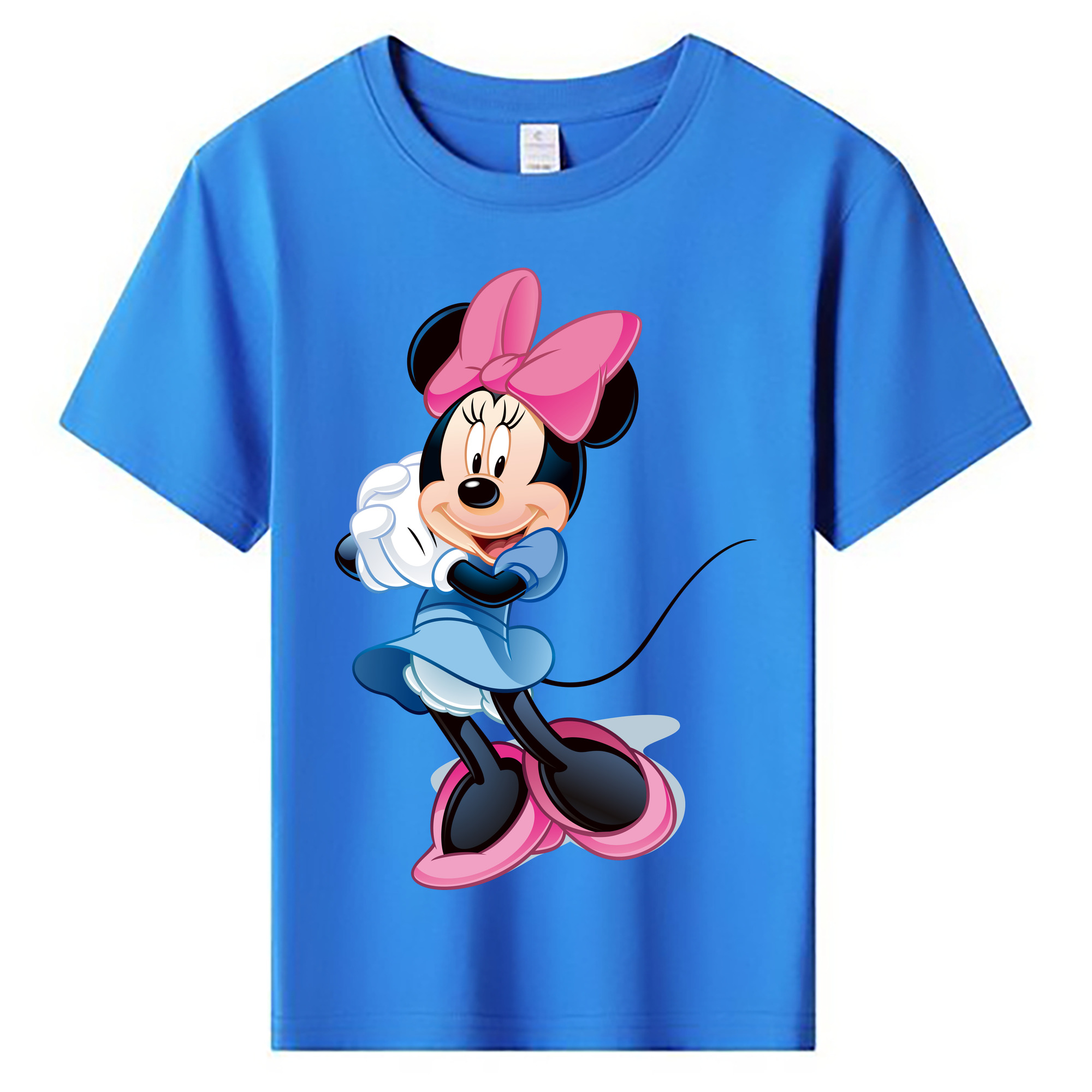 ミッキーマウス Mickey Mouse 綿100％キッズTシャツ（フロントプリント）